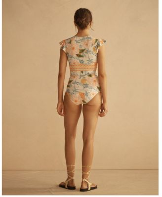 ALCIO&nbsp;Ruffle Sleeve One Piece