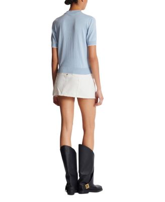  Embleme-Embroidered Knit Top