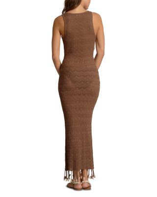 Reversible Shell Trim Swim Cover Up Dress