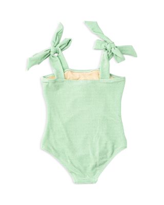 Girls' Shimmer Flowers One Piece Swimsuit - Little Kid