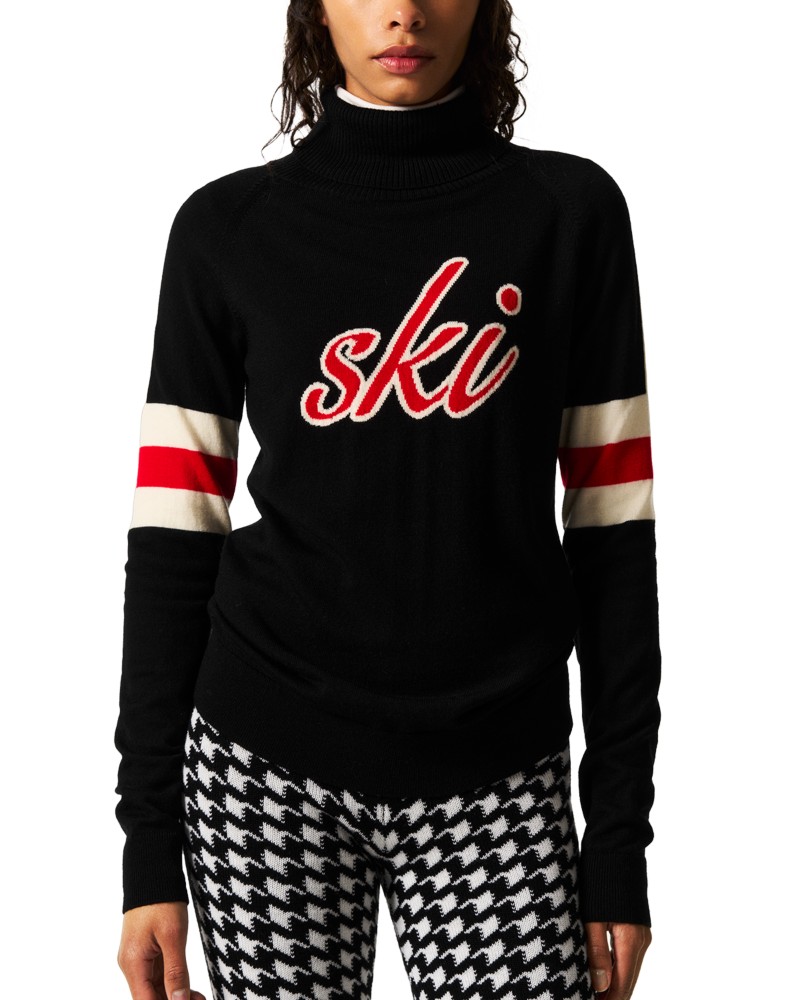 Perfect Moment Neve Wool Sweater in Black