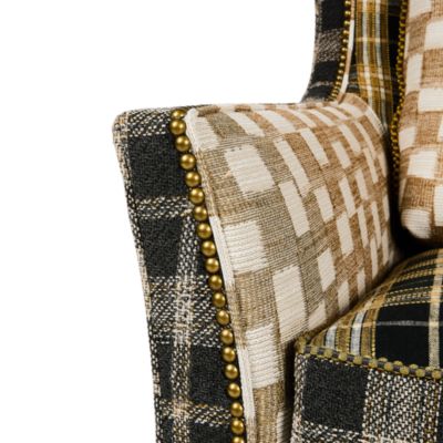 Mad for Plaid Wing Chair