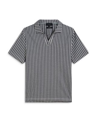 Matejo Mini Check Open Neck Polo Shirt