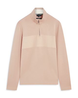 Simonea Textured Panel Half Zip Sweatshirt