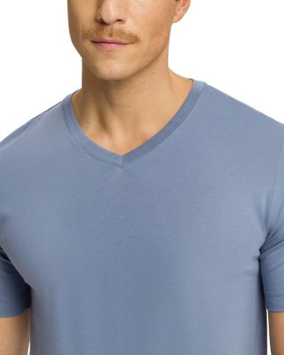 Cotton Solid V Neck Tee