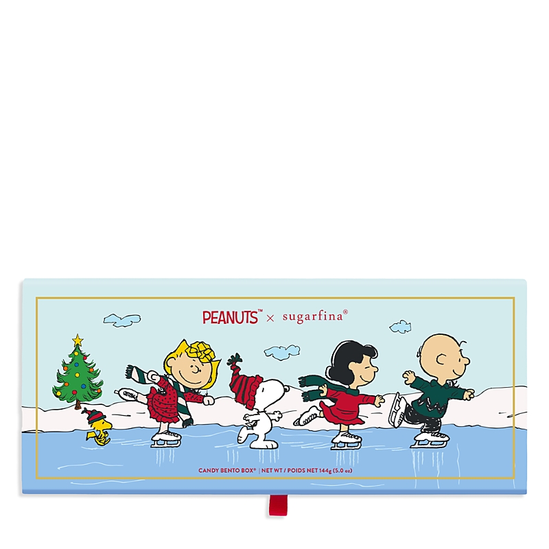 Sugarfina Peanuts Holiday 3 Piece Pop-up Bento Box In Blue