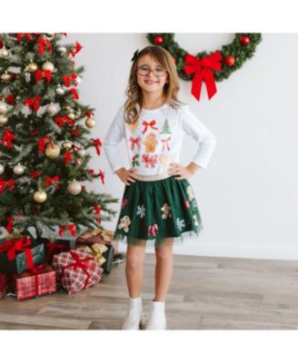 Girls' Gingerbread Cutie Christmas Long Sleeve T-Shirt - Baby, Little Kid