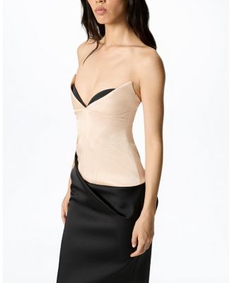  Draped Sweetheart Corset Dress