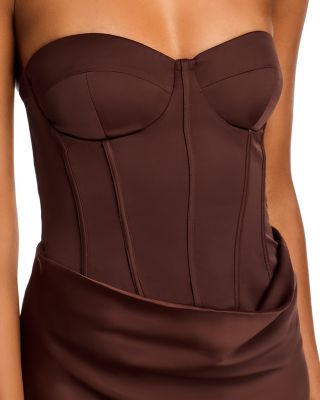 Satin Corset Maxi Dress