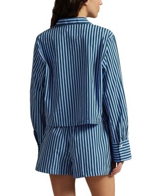 Cropped Shirt & Boxer Sleep Set