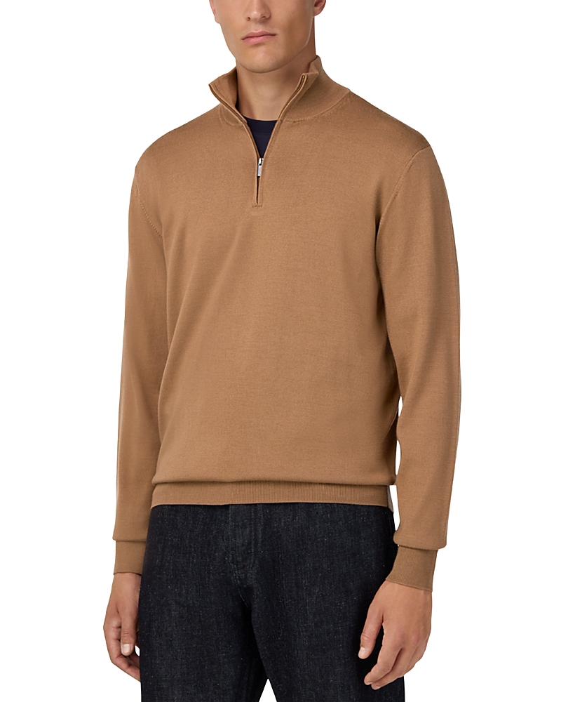 Boggi Milano Extra Fine Merino Wool Half Zip Sweater