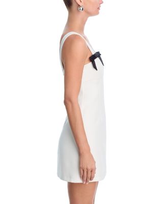 Satin Sleeveless Bow Mini Dress - Exclusive