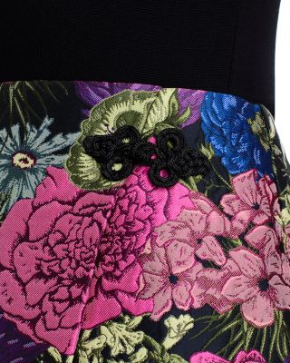 Floral Brocade Mini Skirt - Exclusive