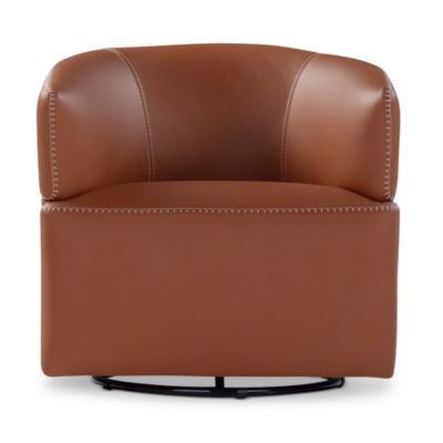 Corona Leather Swivel Chair