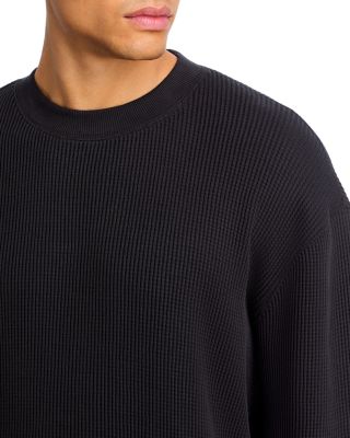 Waffle Knit Sweatshirt