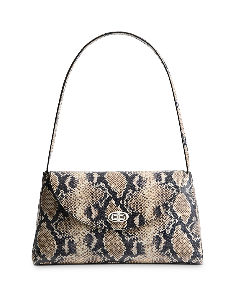 Altuzarra Loquette Python Embossed Leather Shoulder Bag In Multi