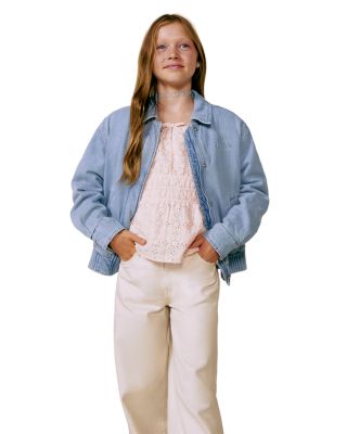 Girls' Pearlized Wide Leg Jean - Big Kid