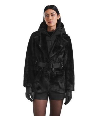 Aspen Faux Fur Jacket With Removable Down Hood