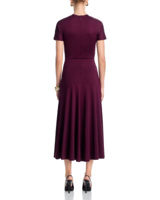 Gathered Waist Midi T-Shirt Dress