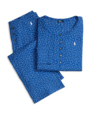 Henley Wide Leg Pajama Set