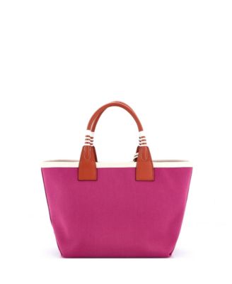  25 Sac Steeple Tote Toile with Leather