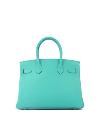  Birkin 30 Handbag Green Epsom with Gold Hardware