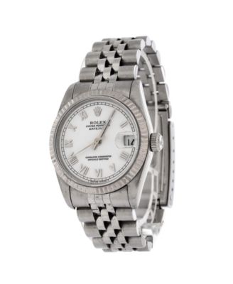 Oyster Perpetual Datejust Automatic Watch in Stainless Steel and White Gold 31mm