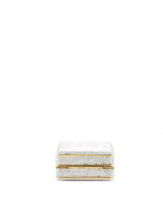  Small Chain Minaudiere Box Clutch Crystal