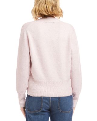 Sequin Crossover Wrap Sweater