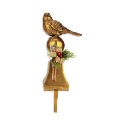 Christmas Trimmed Bird Stocking Holder