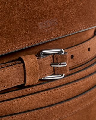 Tie Me Suede Shoulder Bag