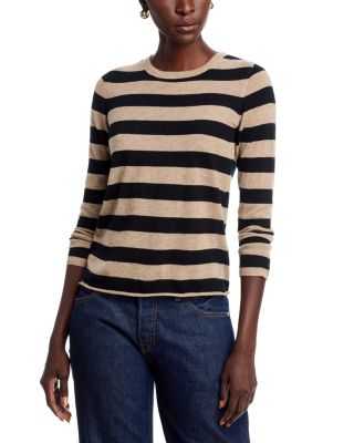 Cashmere Stripe Long Sleeve Sweater