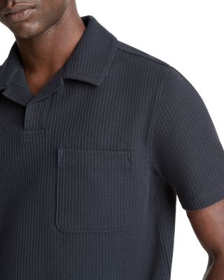 Short Sleeve Seersucker Polo Shirt