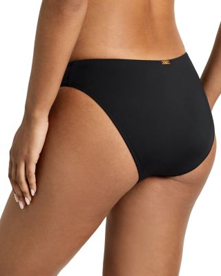 Curved Waist Mid Rise Bikini Bottom