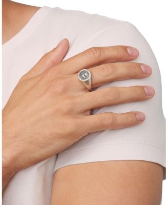  Sterling Silver Guardian Signet Ring