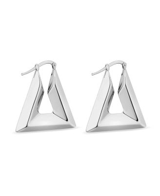  Sterling Silver Peak Hoops
