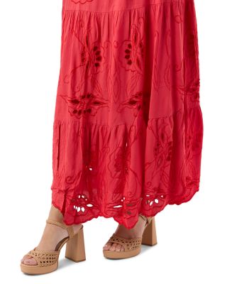 Heliconia Eyelet Maxi Skirt 