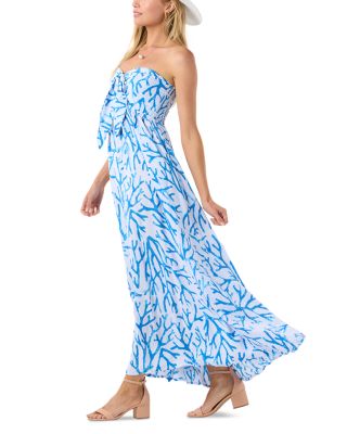 Makani Tie Front Maxi Dress
