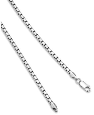  Sterling Silver Edge Box Chain