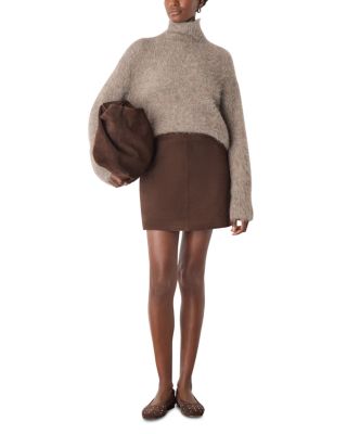 A Line Suede Skirt