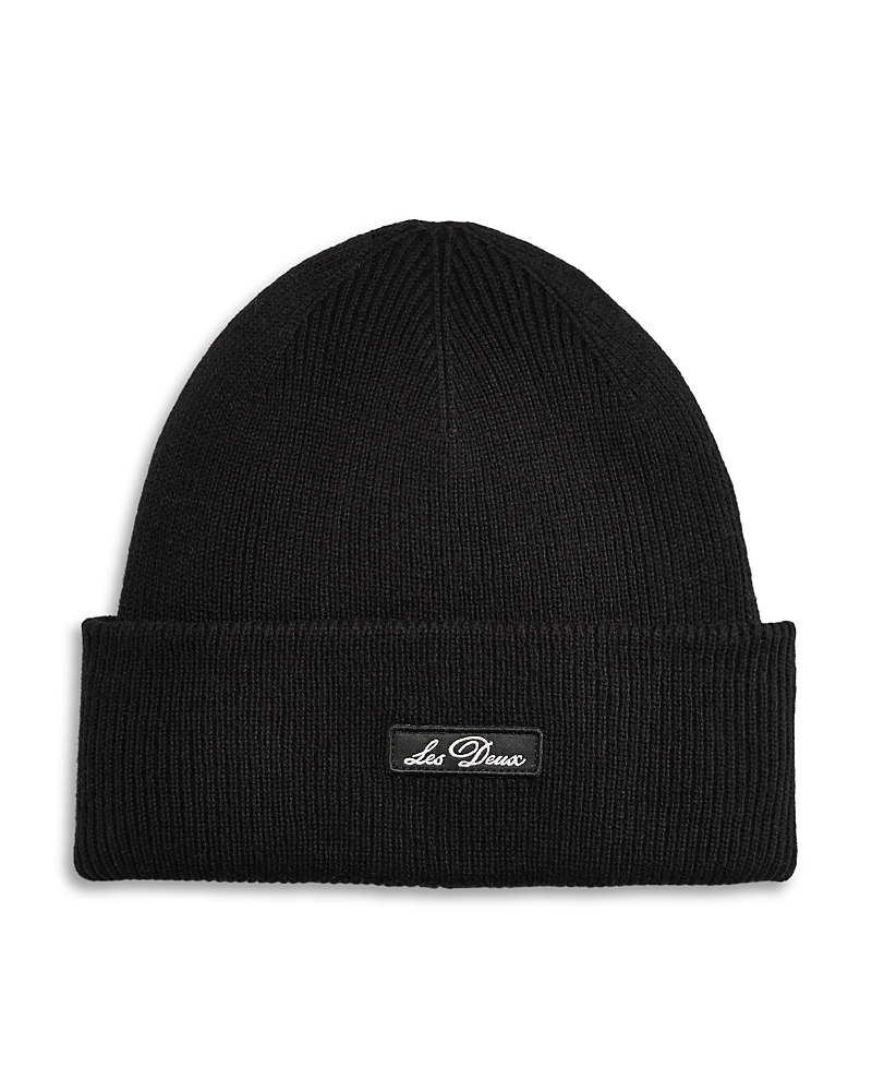 Les Deux Wayne Wool Beanie In Black