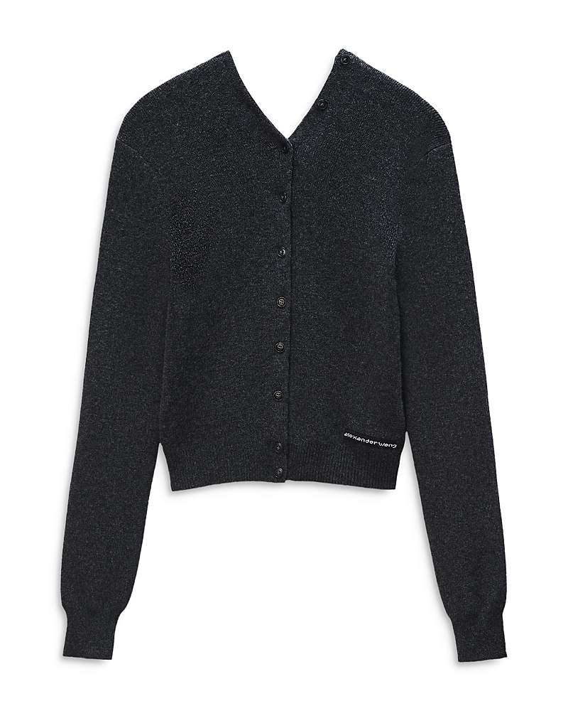 alexanderwang Wool Blend V Neck Cardigan Sweater