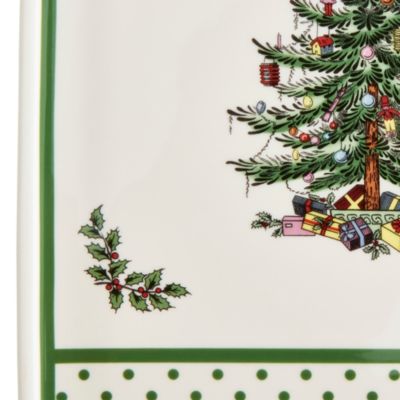 Christmas Tree Polka Dot Serving Board, 13.5"