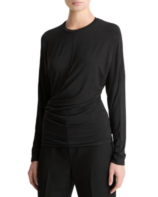 Draped Long Sleeve Top