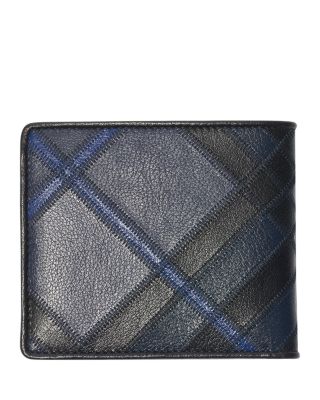Check Intarsia Bifold Wallet