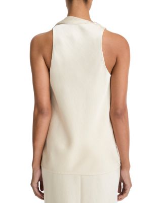 Fluid Satin Scarf Top