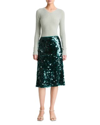 Sequined Midi Skirt 