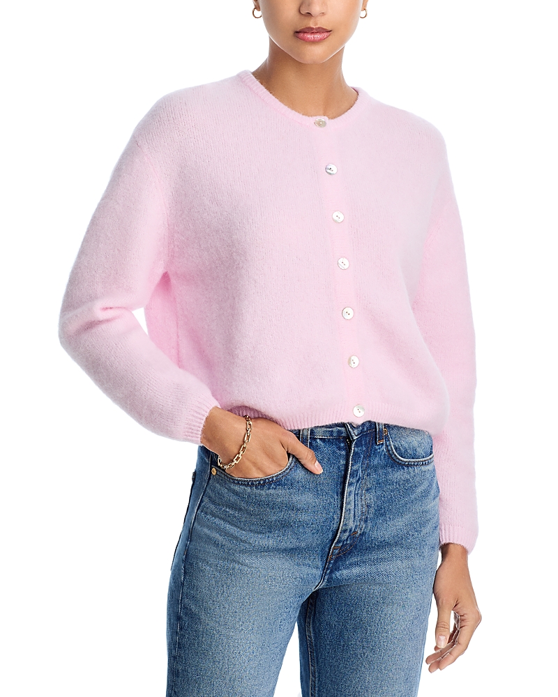 American Vintage Round Neck Buttoned Ball Cardigan