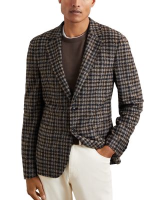 Brazati Dogtooth Check Tailored Fit Blazer