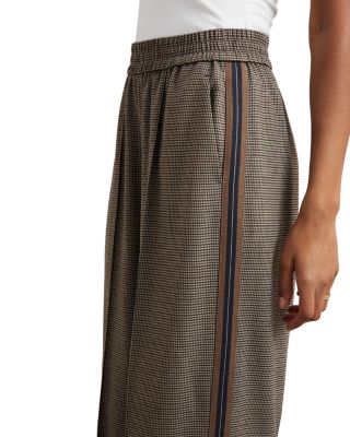 Tarley Side Stripe Check Pants